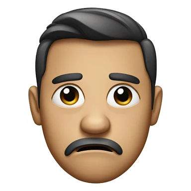 irritated face sticker