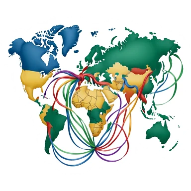 spread of fake news around the world sticker