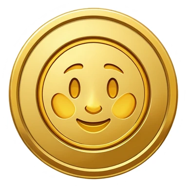 gold coin sticker
