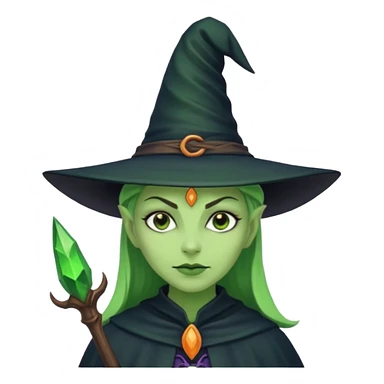 Witch with Green Skin  sticker