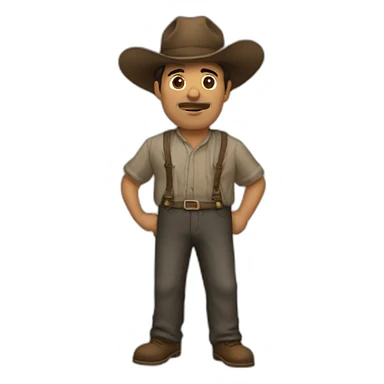 Hombre fumando sticker