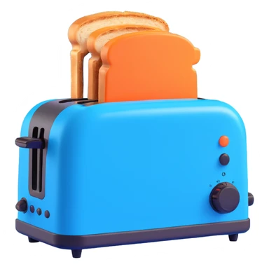 blue toaster sticker