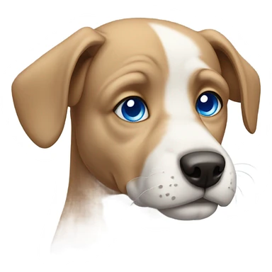 Dog with blue eyes sticker