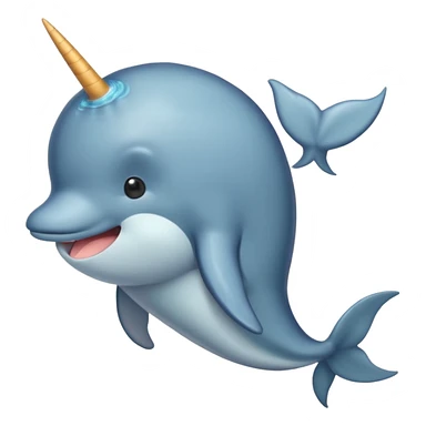 narwhal and monkey half body each part sticker