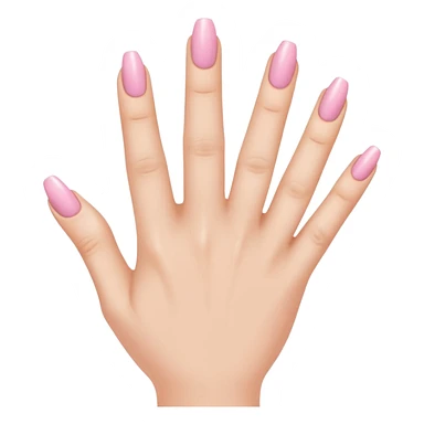 Light pink nails sticker