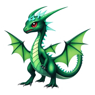 Punk’ish Edgy Badass Dark Gothic Flygon-Aurorus-Amaura-Hybrid-Creature sticker