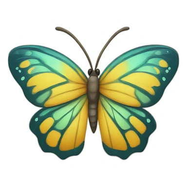 Mariposa girasol sticker
