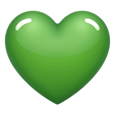 heart in green color sticker