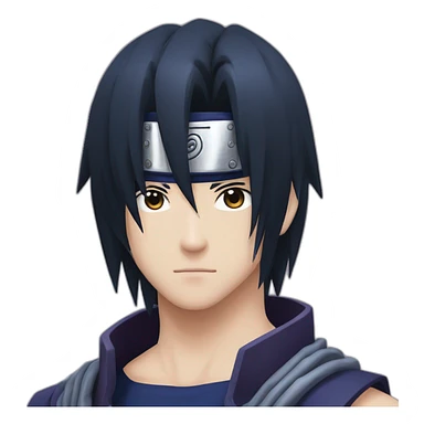 portait of sasuke uchiha sticker