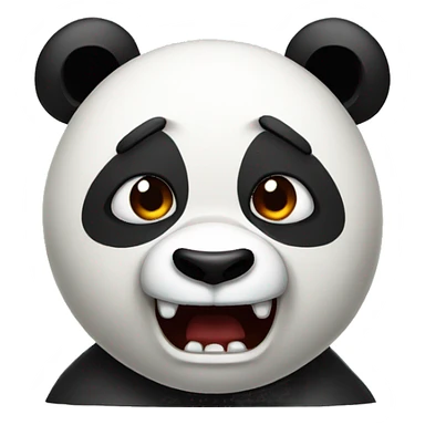 very angry panda sticker