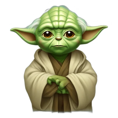 Yoda with bear sticker