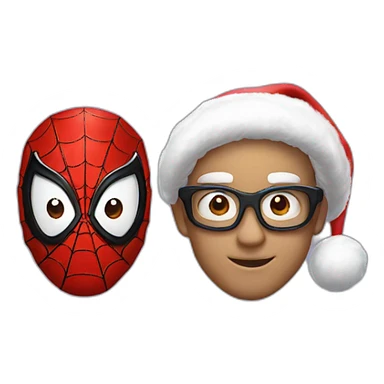 Spiderman x Santa sticker