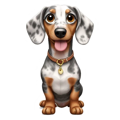 Dachshund merle  sticker