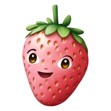 Baby pink strawberry  sticker