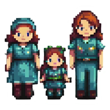 family of four sticker