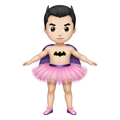 Batman in a tutu sticker