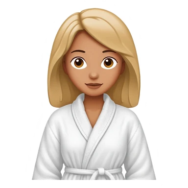 mulher de roupão relaxando sticker