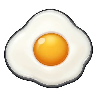fried egg white only sticker