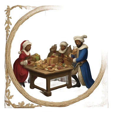 16th century Christmas sticker