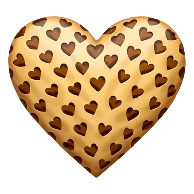 Cheetah print heart  sticker