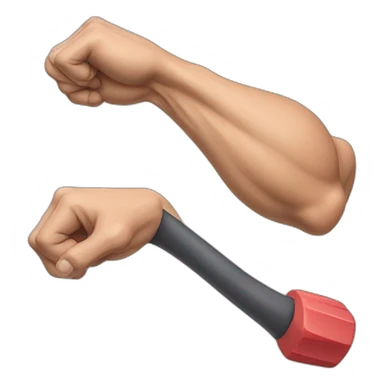 muscle arm and checklist sticker