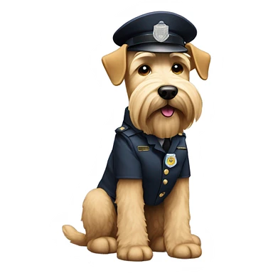 Wheaten terrier security guard sticker