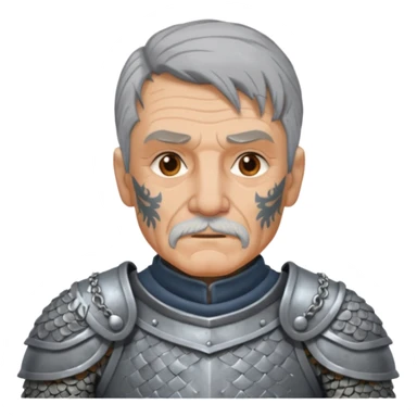 elderly tattooed knight sticker