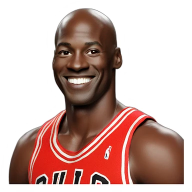 Michael Jordan smiling sticker