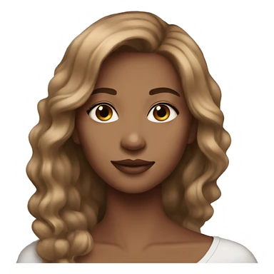 stunning girl light brown hair sticker