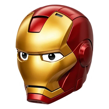 ironman's head,more real,close to what movie looks like sticker