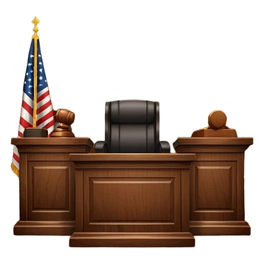 court room items sticker