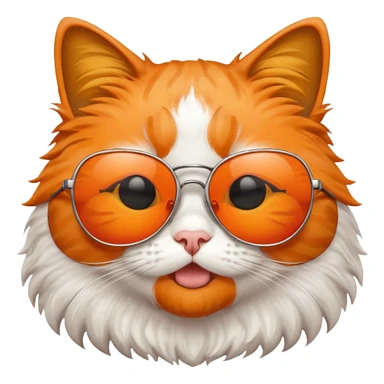 Cat with su glace  sticker