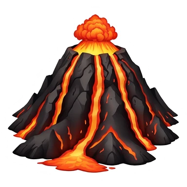 Hawaiian volcano sticker