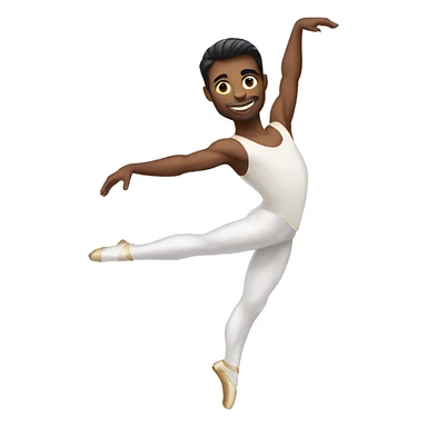 light ballet dancer man sticker