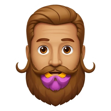 Guy with a long beard sticker