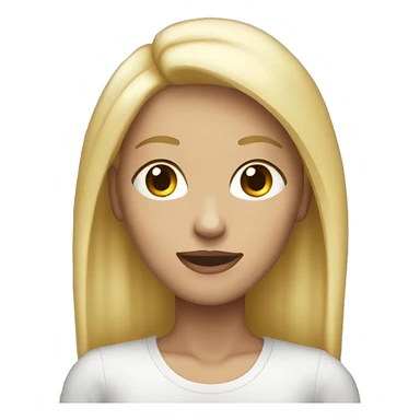 female blonde skinny legend sticker