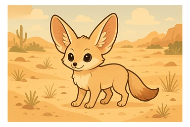 Fennec fox sticker