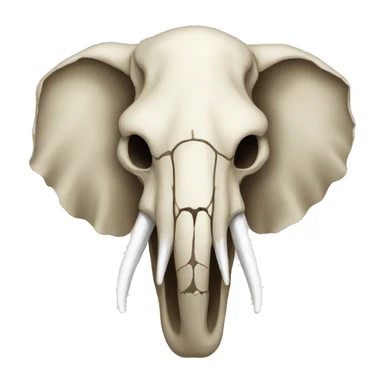 elephant skull sticker