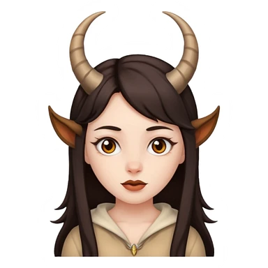 diablita con cachos sticker