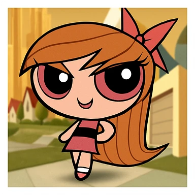 Make subtle changes to the eyes and mouth to give a gentle, slightly scary look with a more intense stare and a hint of a mischievous grin. Keep the picture quality, colors, and style exactly the same. No other changes. sticker