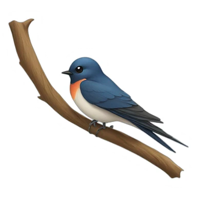 cool swallow sticker