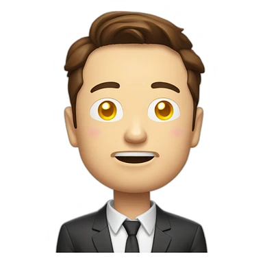 Elon Musk qui dort sticker