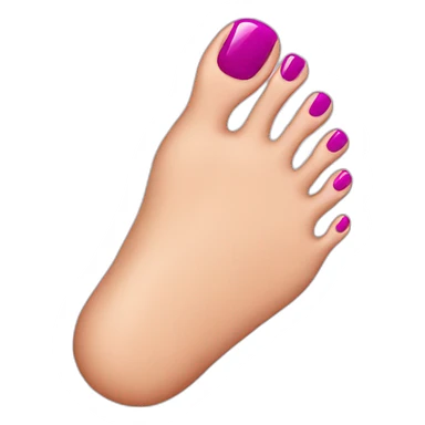 woman feet nail polish sticker