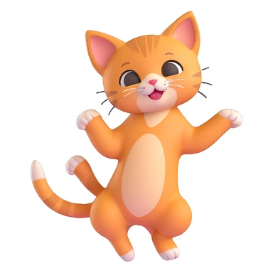 a kitten dancing sticker