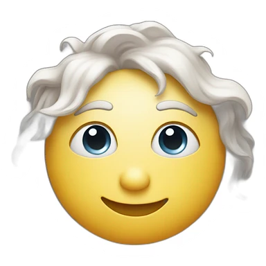 star with glossy eyes sticker