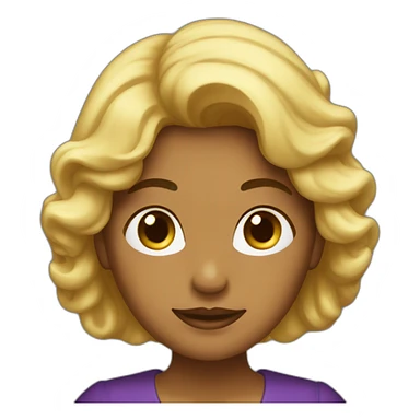 mujer mayor pelo corto oscuro contando un cuento sticker