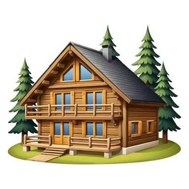 chalet de montagne dans les alpes sticker