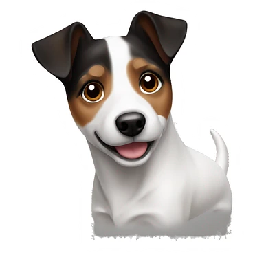 jack russell, black brown and white sticker