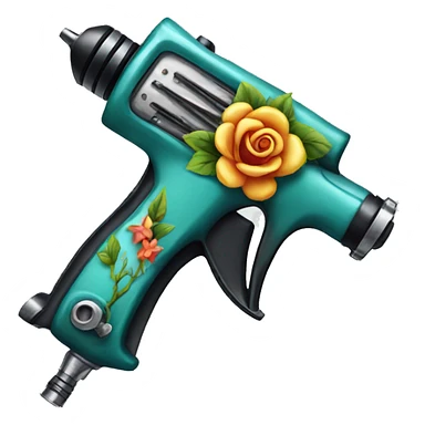 Tattoo gun sticker