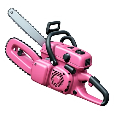Pink chainsaw sticker